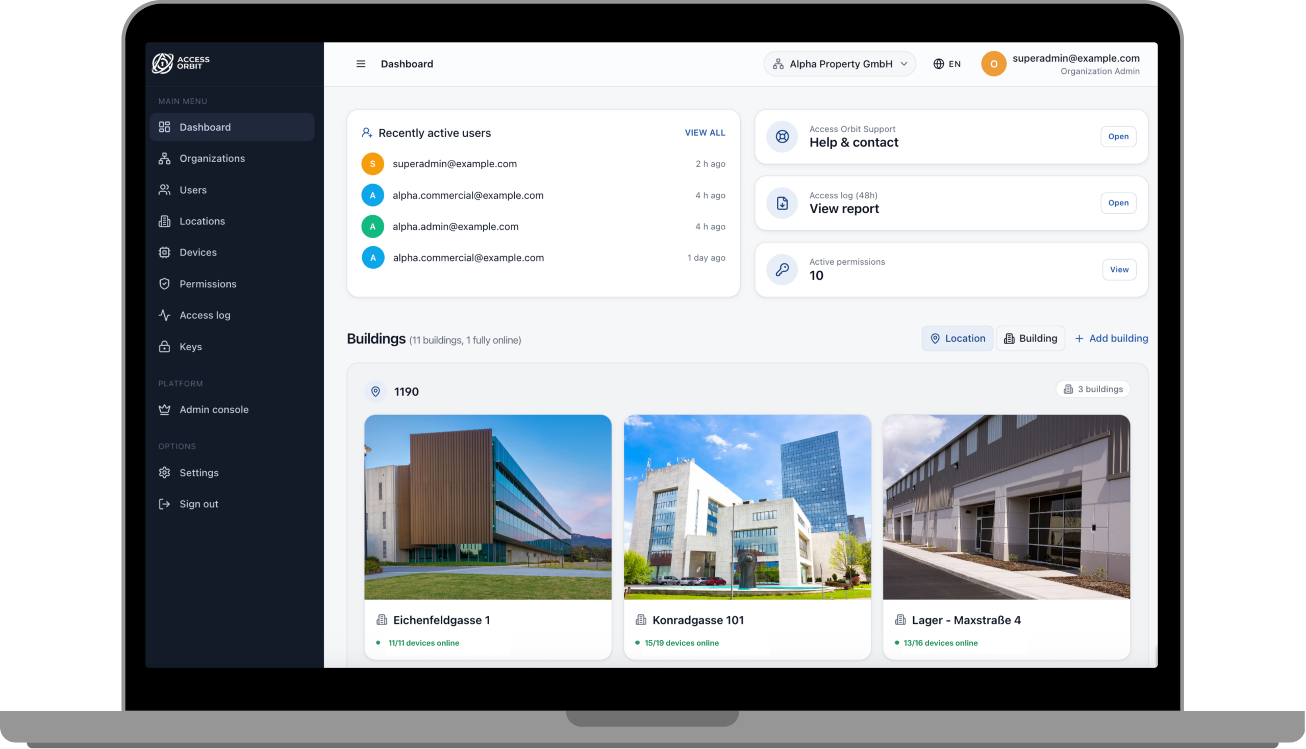Open Anytime is Access Management software that integrates with your property data in Moderan